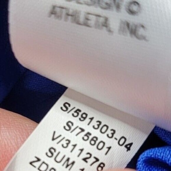 Athleta Box Jump Tank Top Blue With Black Built In Bra Size S - Picture 14 of 14